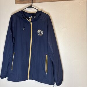 Milwaukee‎ Brewers MLB Full Zip Windbreaker Jacket 2000's Era Men's Large